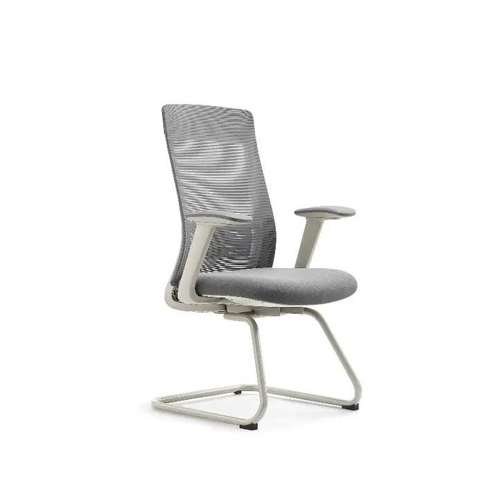 Canto Mesh Conference Chair - Grey mesh cantilever-frame chair for conference rooms