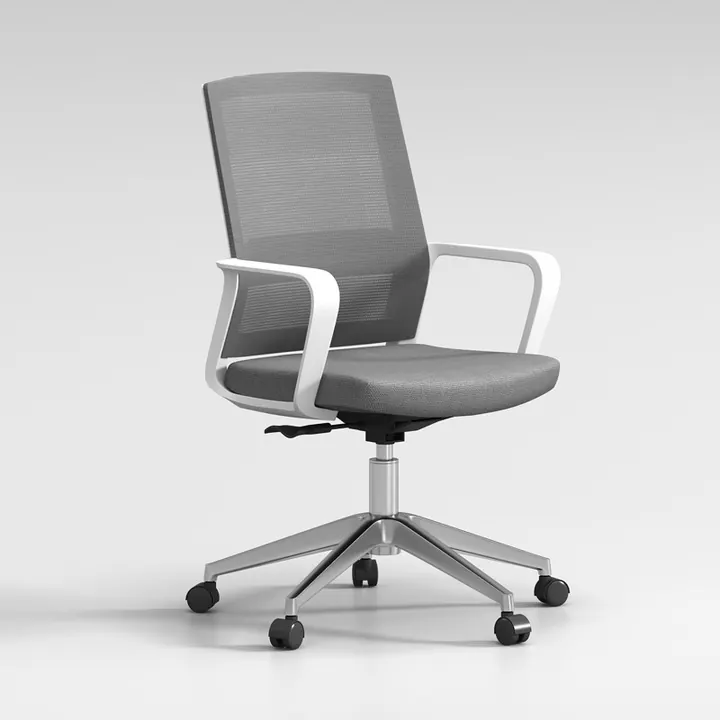 Fjord Mesh Task Chair - Compact meeting-room mesh chair with polished base